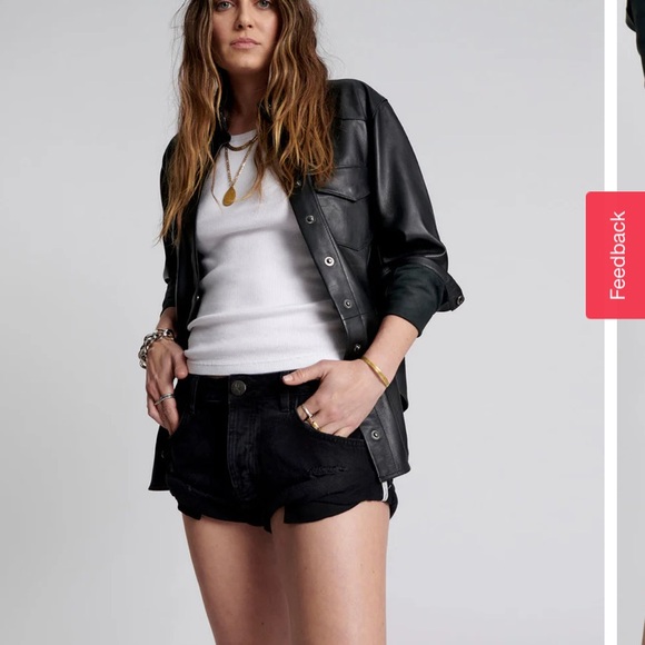 DOUBLE BLACK BANDITS DENIM SHORTS - Picture 4 of 8